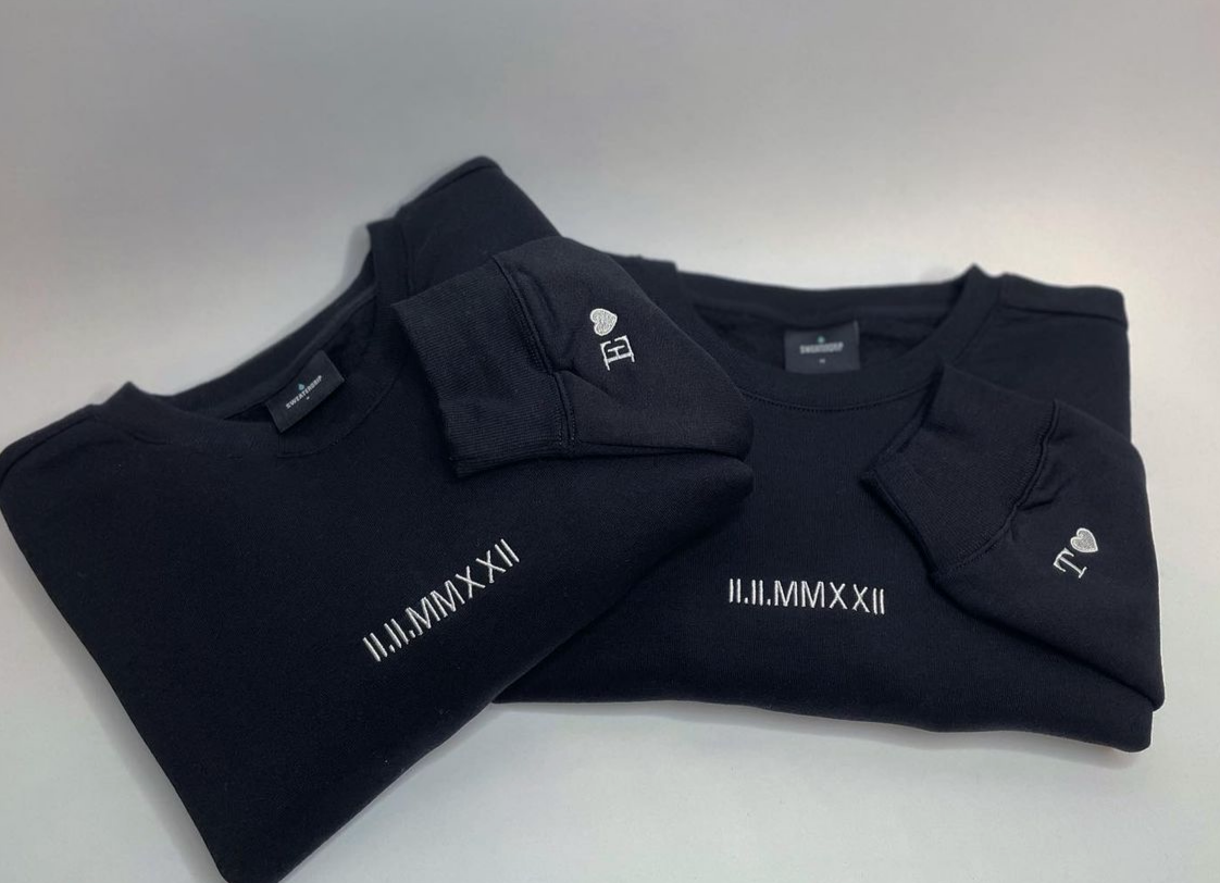 Römische Zahlen Couple Pullover