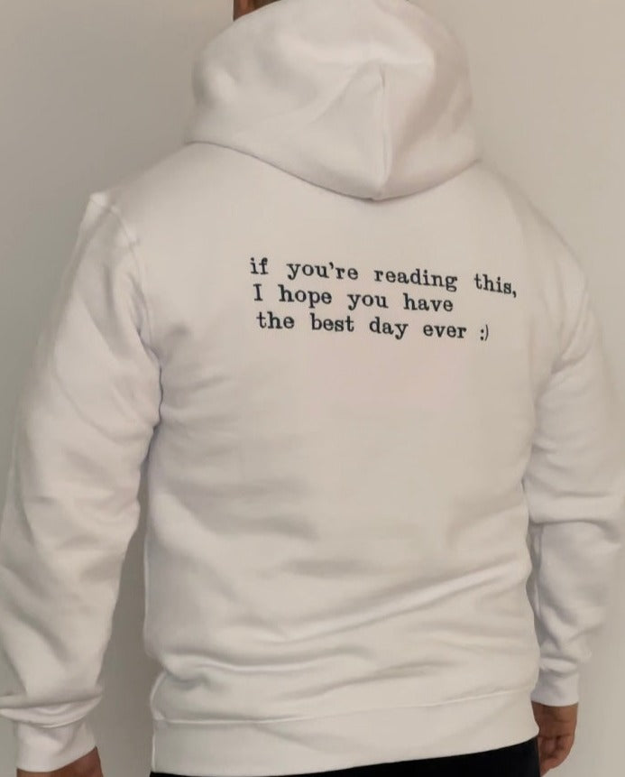 Dein Spruch - Personalisierter Rücken Sweatshirt / Hoodie